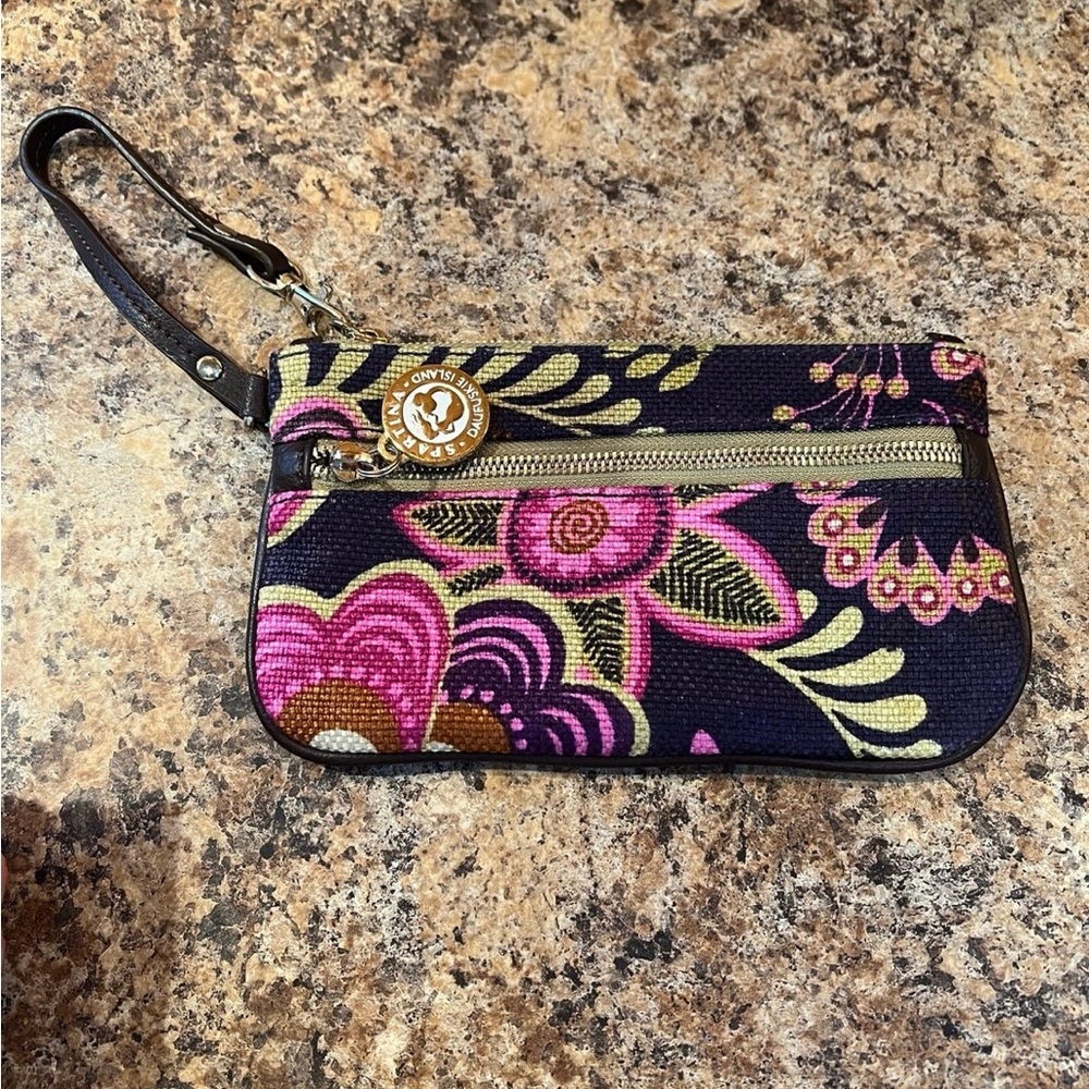 Spartina Floral Print Wristlet
